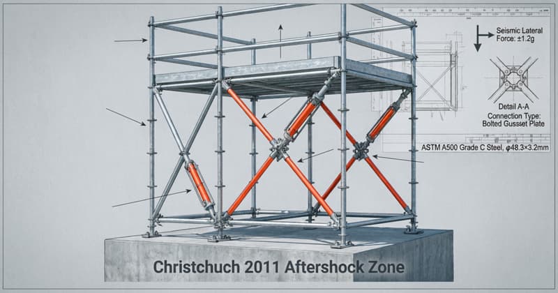 Scaffolding for Earthquake-Prone Buildings in Christchurch